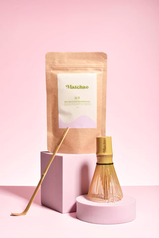 Kit de démarrage TRADITIONNEL (Matcha 60gr - Chasen - Cuillère)