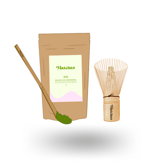 Kit de démarrage TRADITIONNEL (Matcha 60gr - Chasen - Cuillère)