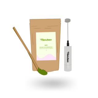 Kit de démarrage PRO (Matcha 60gr - Mixer Pro - Cuillère)